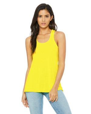 BELLA + CANVAS Ladies' Flowy Racerback Tank - Neon Yellow