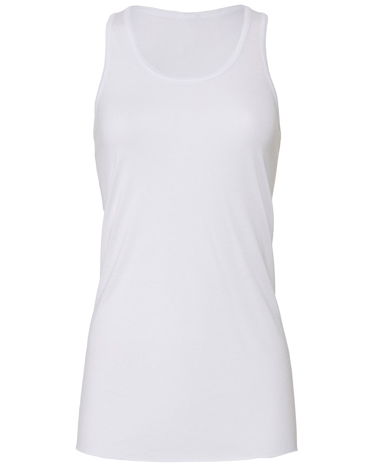 BELLA + CANVAS Ladies' Flowy Racerback Tank - White