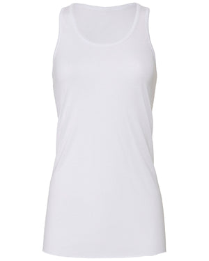 BELLA + CANVAS Ladies' Flowy Racerback Tank - White