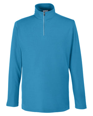 Men's Fusion ChromaSoft™ Pique Quarter-Zip - Electric Blue