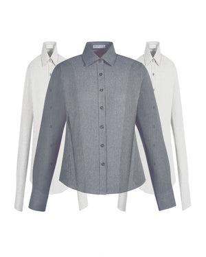 Ladies' Mélange Performance Shirt - Light Heather