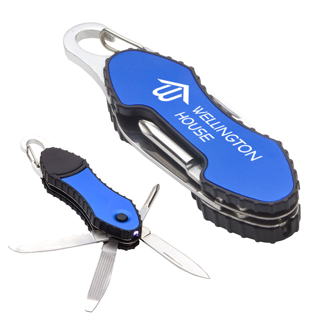 6-Function Multi-Tool with Carabiner - Open