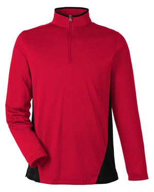Men's Flash Snag Protection Plus IL Colorblock Quarter-Zip - Red/Black