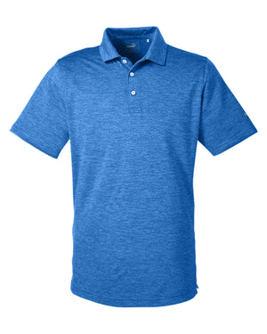 Men's Icon Heather Polo - Lapis Blue