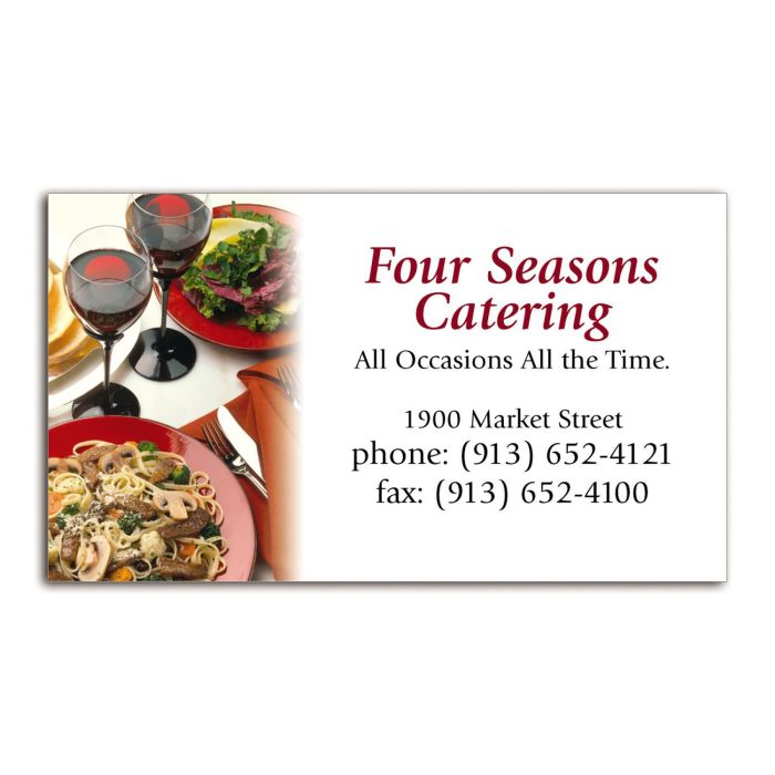 Business Card Magnet - Dinner