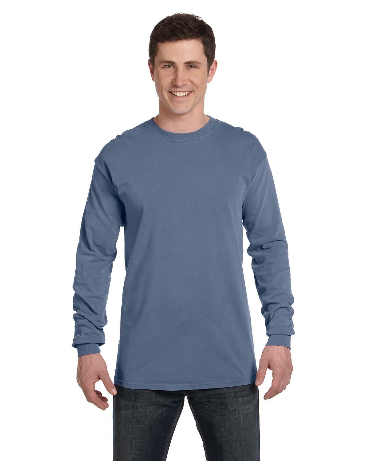 Comfort Colors Adult Heavyweight RS Long-Sleeve T-Shirt - Blue Jean