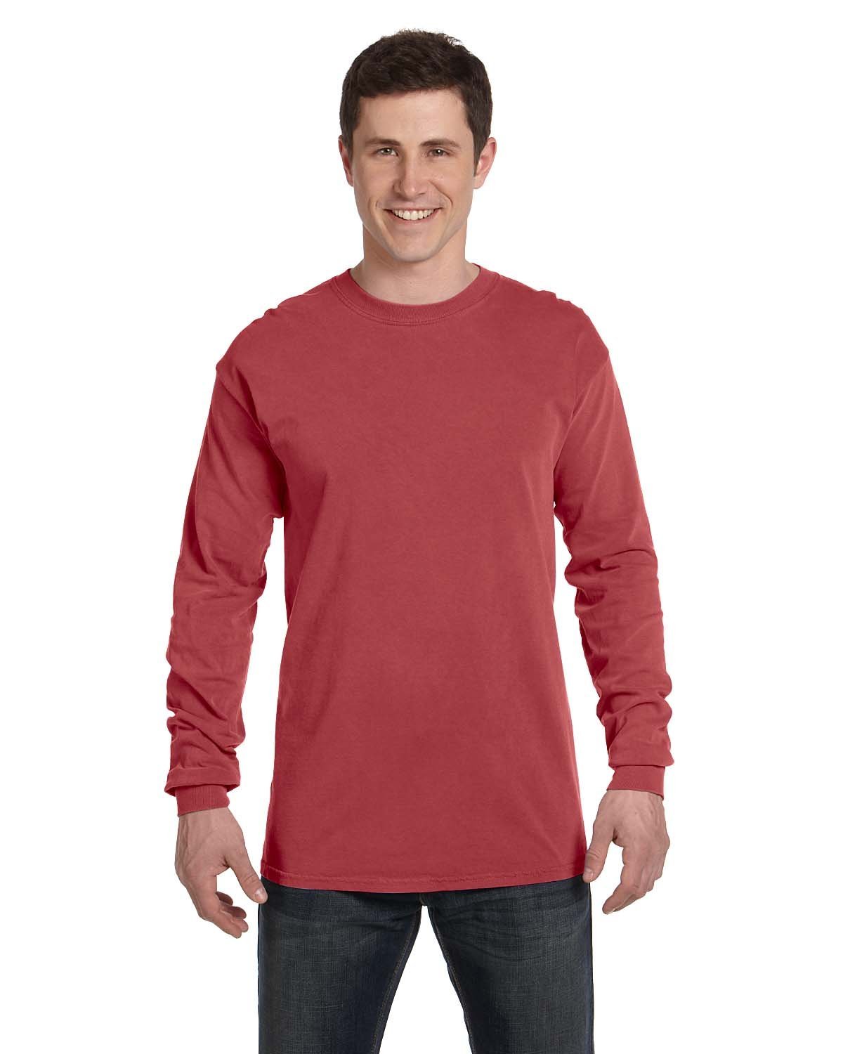 Comfort Colors Adult Heavyweight RS Long-Sleeve T-Shirt - Crimson