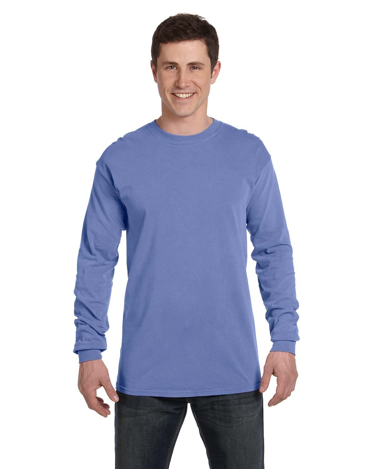 Comfort Colors Adult Heavyweight RS Long-Sleeve T-Shirt - Flo Blue