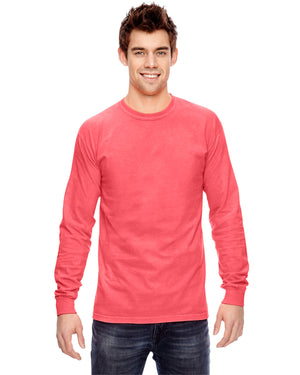 Comfort Colors ® Adult Heavyweight RS Long-Sleeve T-Shirt - Neon Red Orange