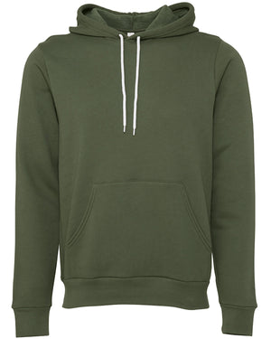 Unisex Sponge Fleece Pullover Hoodie - Military Green