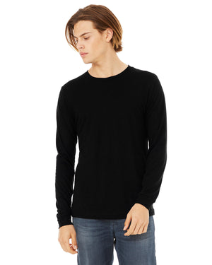 Unisex Triblend Long-Sleeve T-Shirt - Solid Blk Trblnd
