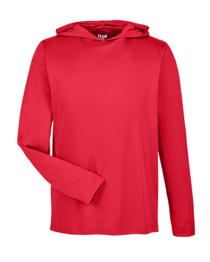 Men's Zone Performance Hooded T-Shirt - Sport Red