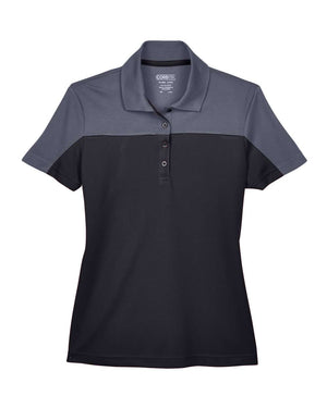 CORE365 Ladies' Balance Colorblock - Black/ Carbon
