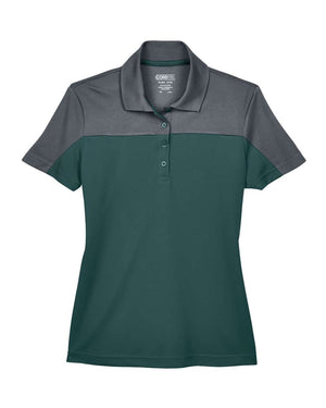 CORE365 Ladies' Balance Colorblock - Forest/ Carbon
