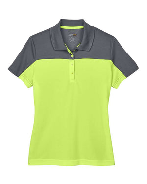 CORE365 Ladies' Balance Colorblock - Safety Yellow/ Carbon