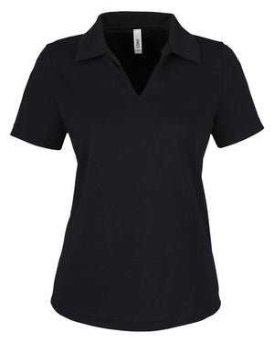 CORE365 Ladies' Market Snag Protect Mesh Polo - Black