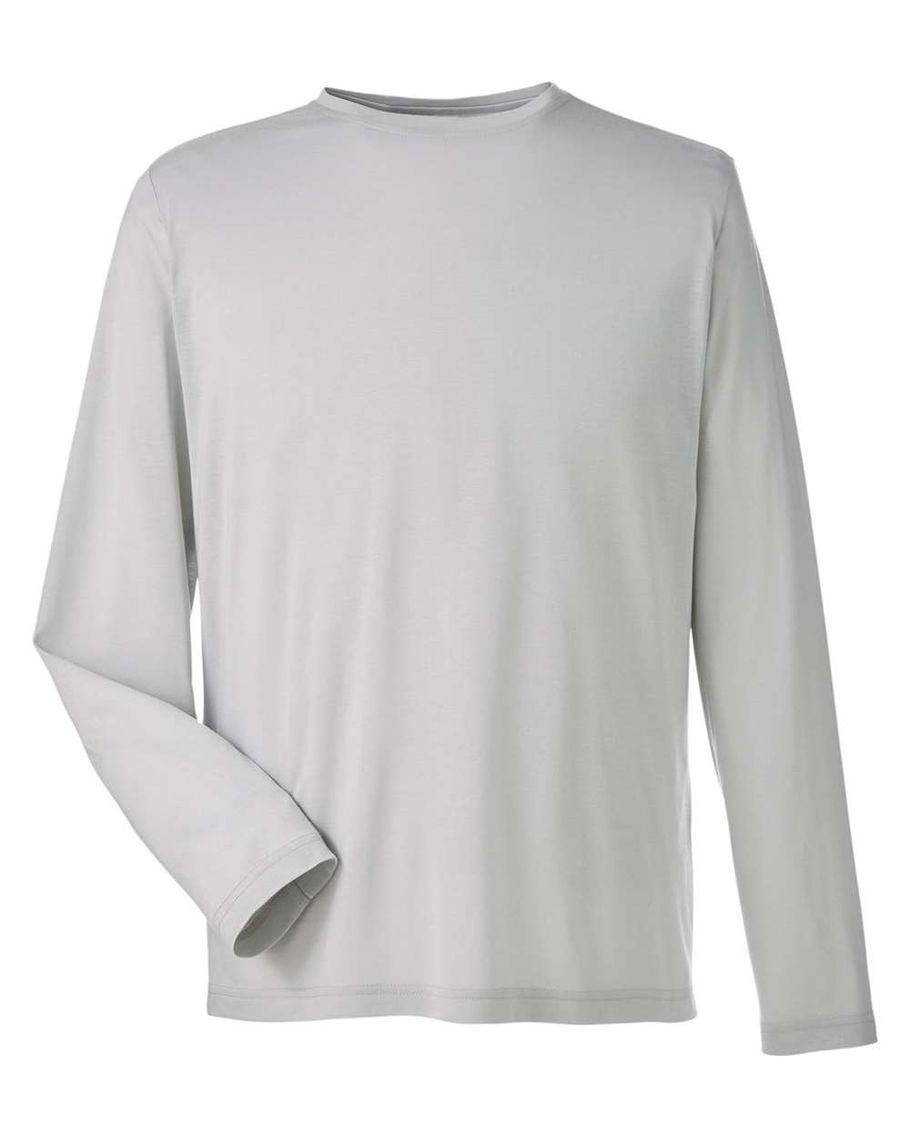 CORE365 Adult Fusion ChromaSoft™ Performance Long-Sleeve T-Shirt - Platinum