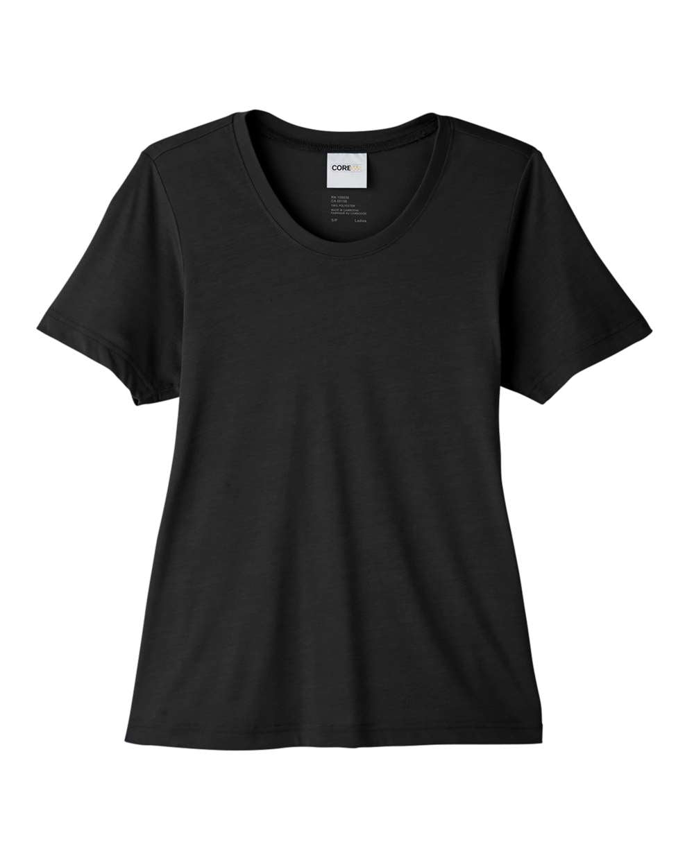 CORE365 Ladies' Fusion ChromaSoft™ Performance T-Shirt - Black