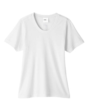 CORE365 Ladies' Fusion ChromaSoft™ Performance T-Shirt - White