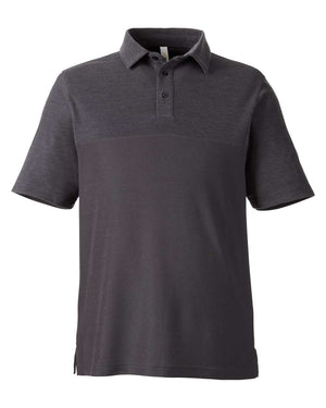 CORE365 Men's Fusion ChromaSoft Colorblock Polo - Carbon/ Carbon Heather