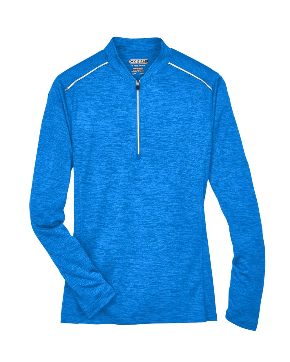 CORE365 Ladies' Kinetic Performance Quarter-Zip - True Royal/ Carbon