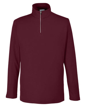 CORE365 Men's Fusion ChromaSoft™ Pique Quarter-Zip - Burgundy