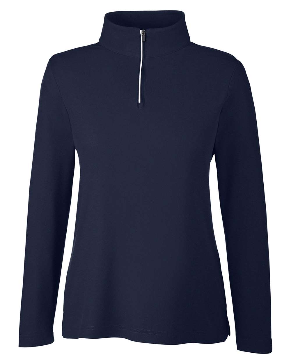 CORE365 Ladies' Fusion ChromaSoft™ Pique Quarter-Zip - Classic Navy