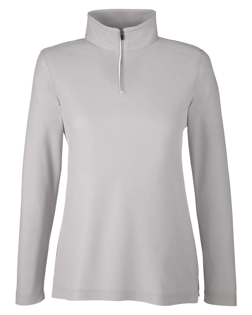 CORE365 Ladies' Fusion ChromaSoft™ Pique Quarter-Zip - Platinum
