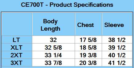 CORE365 Men's Tall Prevail Packable Puffer - Specs