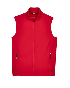CORE365 Men's Cruise Two-Layer Fleece Bonded Soft Shell Vest - Classic Red