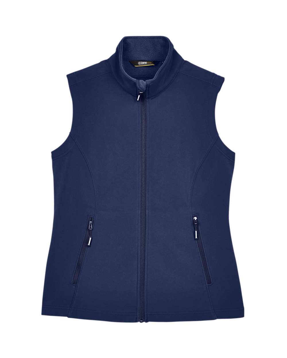 CORE365 Ladies' Cruise Two-Layer Fleece Bonded Soft Shell Vest - Classic Navy