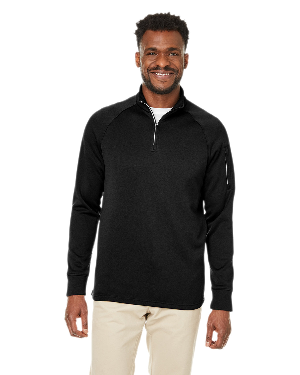 Core365 Unisex Fusion ChromaSoft™ Fleece Quarter-Zip - Front
