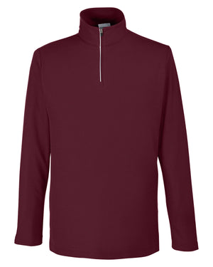 Men's Fusion ChromaSoft™ Pique Quarter-Zip - Burgundy