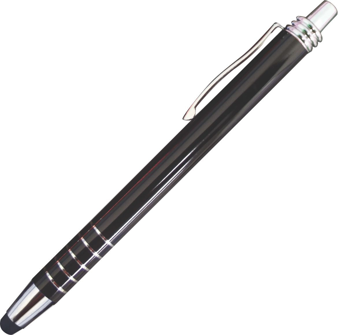 Civic Aluminum Coil Soft Stylus Pen - Black