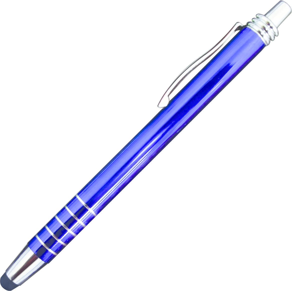 Civic Aluminum Coil Soft Stylus Pen - Blue