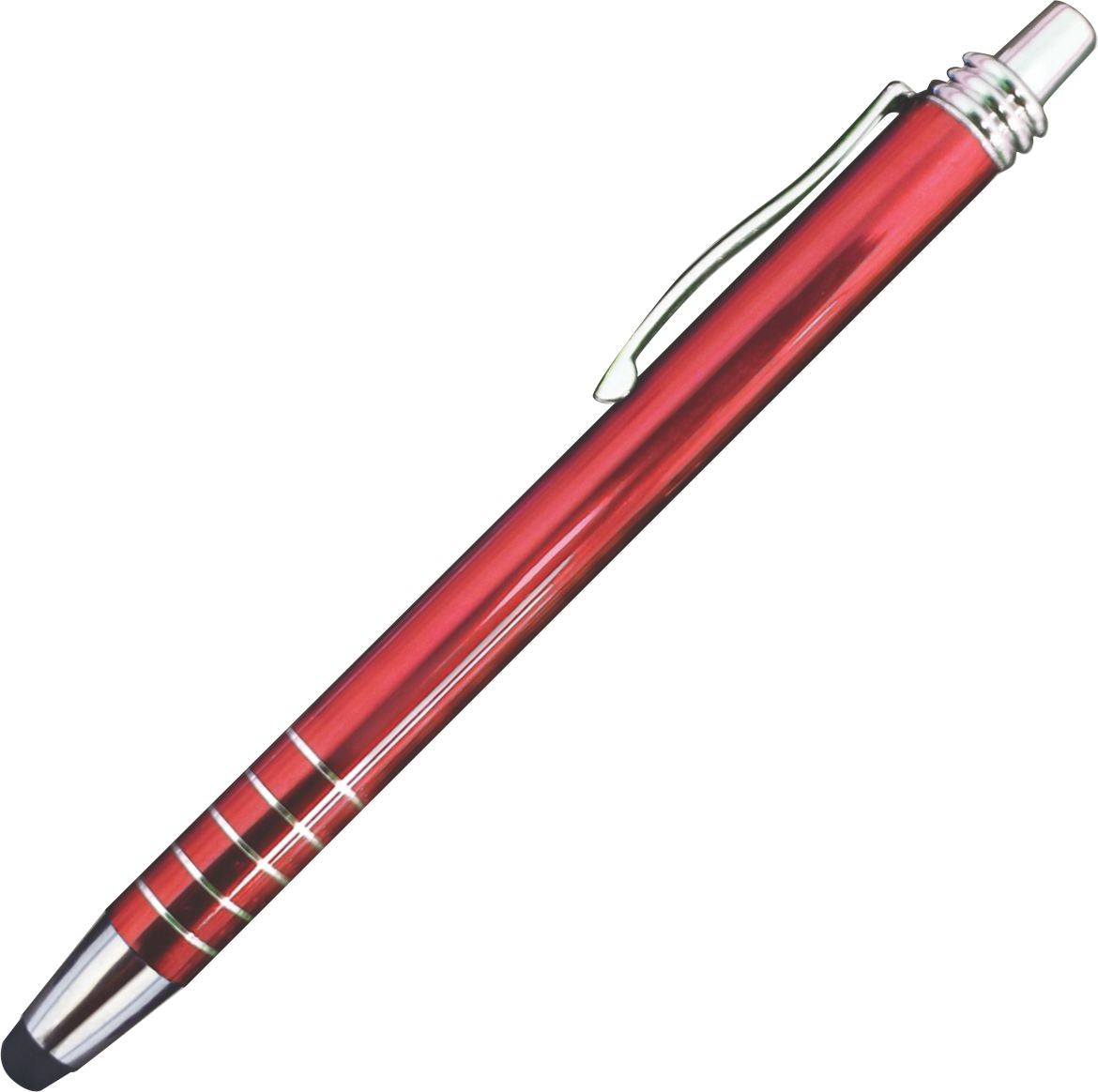 Civic Aluminum Coil Soft Stylus Pen - Red