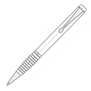 Belvedere Metal Promotional Pen - Black With Gold