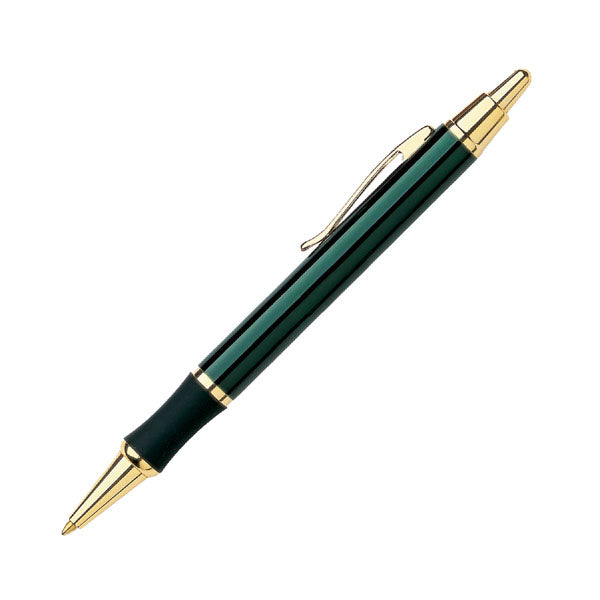 Galaxy Metal Click-Action Promotional Pen - Green With Gold