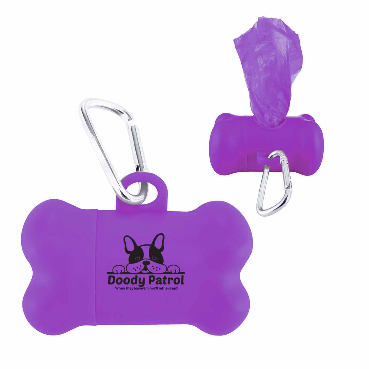 Dog Bone Baggie Dispenser - Purple