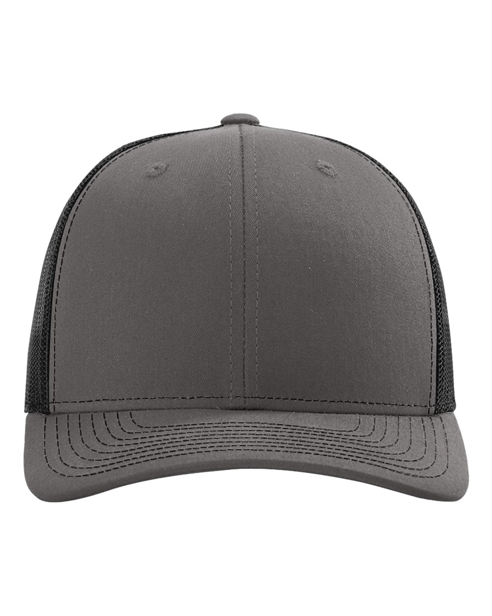 Premium Cotton Mesh Trucker Cap Richardson 112 Alternative - Gray/Black