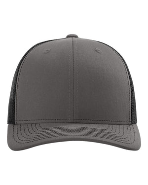 Premium Cotton Mesh Trucker Cap Richardson 112 Alternative - Gray/Black
