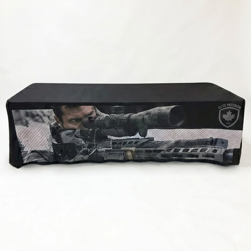 Sublimated Table Cloth for 4' table, Drape style, 4 sided, Closed Back - Various