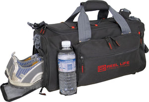 19" Compartment Sports Bag - Black With Red