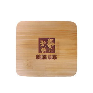 Square Bamboo Coaster - 4 Piece Set - Bamboo