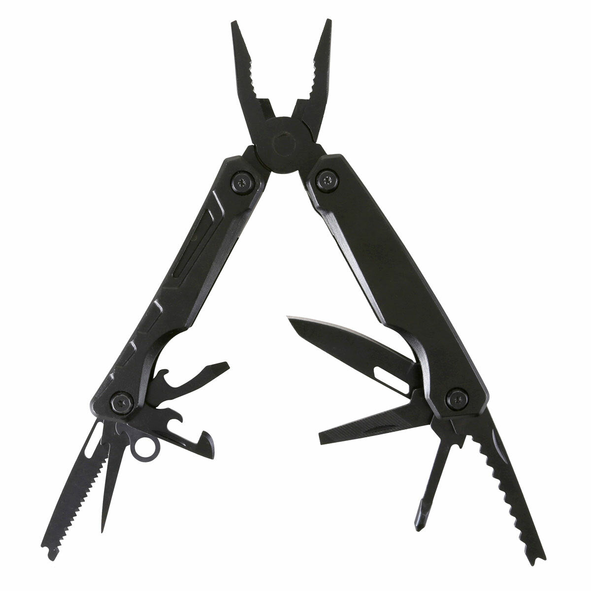13 in 1 Multi-Tool with Black Pouch - Black