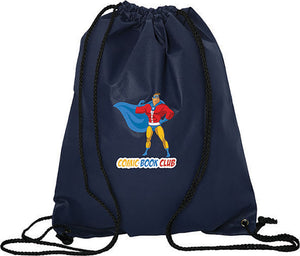 Small 90 d Drawstring Cinch Bag - Navy