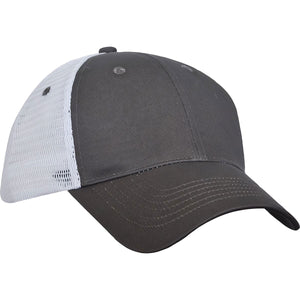 Trucker's Choice Mesh Cap - Grey With White