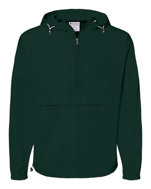 Champion Adult Packable Anorak Quarter-Zip Jacket - Dark Green