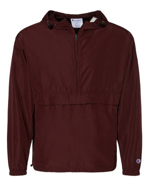 Champion Adult Packable Anorak Quarter-Zip Jacket - Maroon