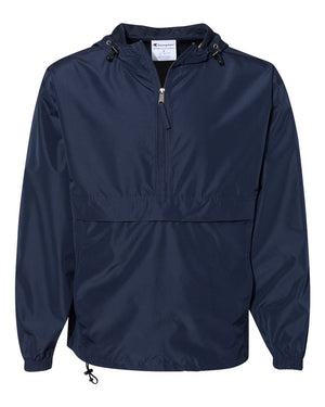 Champion Adult Packable Anorak Quarter-Zip Jacket - Navy